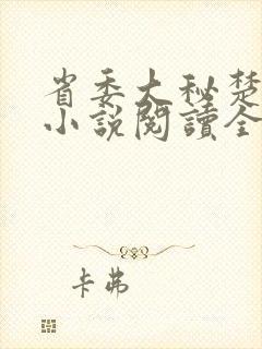 省委大秘楚东恒小说阅读全文