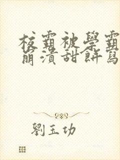 校霸被学霸玩到崩溃甜饼写手