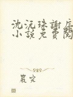 沈沅珠谢序川的小说免费阅读全文