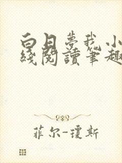 白日梦我小说在线阅读笔趣阁