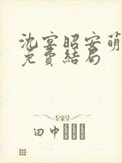 沈宴昭安萌全文免费结局
