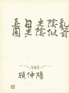 长日光阴乱作一团光阴似箭眇眇