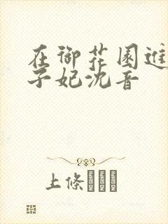 在御花园进入太子妃沈音