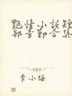 艳情小说短篇全部章节合集免费阅读封面
