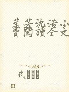 叶芳沈浩小说免费阅读全文最新章节封面