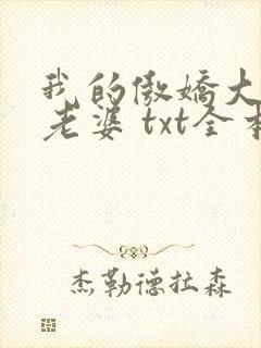 我的傲娇大小姐老婆 txt全本