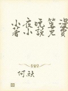 小夜晚笙漫剧原著小说免费阅读
