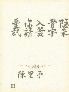 爱你入骨隐婚总裁请签字未删减