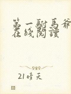 第一驸马爷小说在线阅读封面