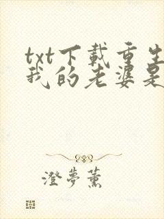 txt下载重生我的老婆是天后