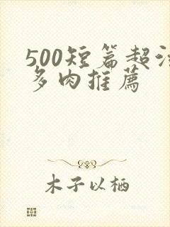 500短篇超污多肉推荐封面