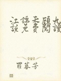 江锦禾顾九昭小说免费阅读