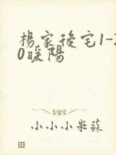 杨家后宅1-20暖阳