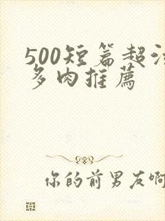 500短篇超污多肉推荐