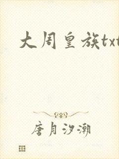 大周皇族txt封面