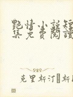 艳情小说短篇合集免费阅读封面