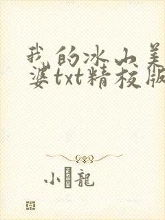 我的冰山美女老婆txt精校版