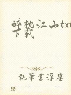 醉枕江山txt下载封面