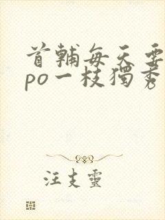 首辅每天要不够po一枝独秀全文封面