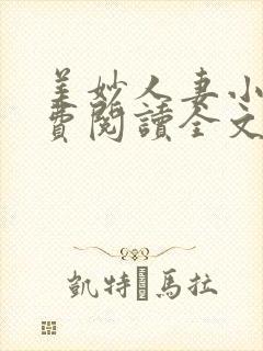 美妙人妻小说免费阅读全文