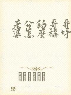 老公的哥哥的老婆怎么称呼