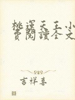 桃运天王小说免费阅读全文无删减