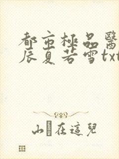 都市极品医神叶辰夏若雪txt