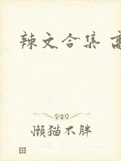 辣文合集 高h