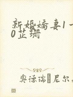 新婚娇妻1一40芷珊封面