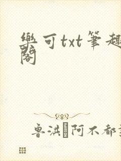 乐可txt笔趣阁封面
