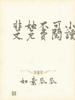 非她不可小说全文免费阅读无弹窗封面