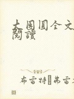 大团圆全文完整阅读