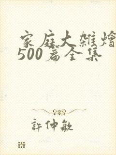 家庭大杂烩小说500篇全集