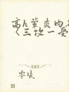 高h荤爽肉欲文〈三攻一受