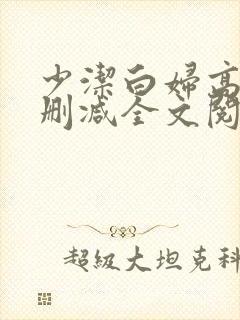 少洁白妇高义无删减全文阅读
