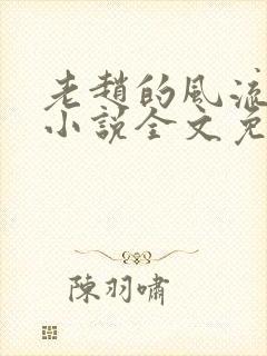 老赵的风流人生小说全文免费阅读