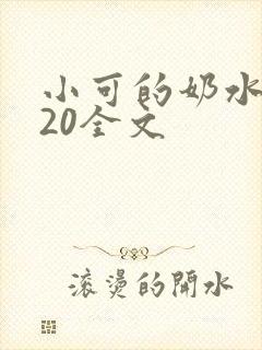 小可的奶水1~20全文