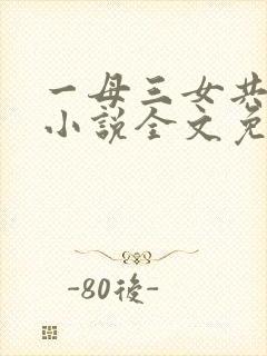 一母三女共一婿小说全文免费阅读