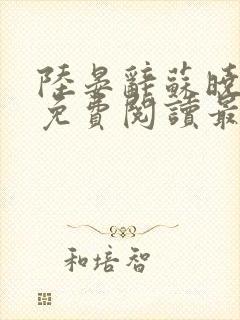 陆晏辞苏晓小说免费阅读最新章节封面