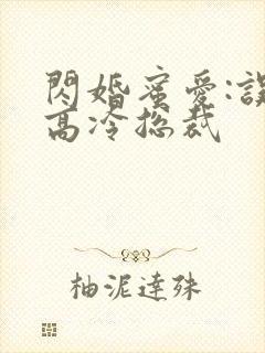 闪婚蜜爱:误嫁高冷总裁