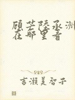 顾芒陆承洲小说在哪里看