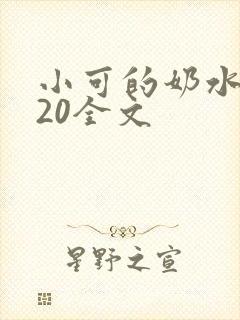 小可的奶水1~20全文