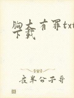 胸大有罪txt下载