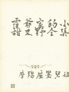 霍爷家的小祖宗甜又野全集下载