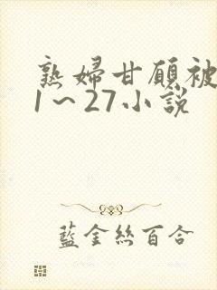 熟妇甘愿被调教1～27小说