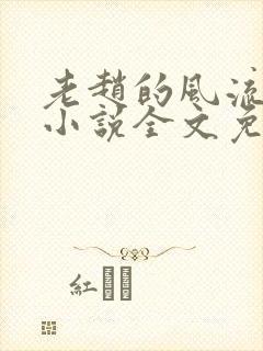 老赵的风流人生小说全文免费阅读