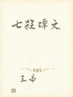七杀碑文封面