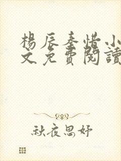 杨辰秦惜小说全文免费阅读完整版