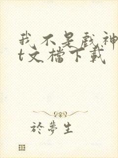 我不是戏神txt文档下载