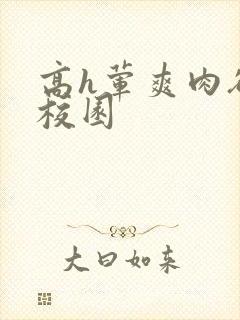 高h荤爽肉欲文校园